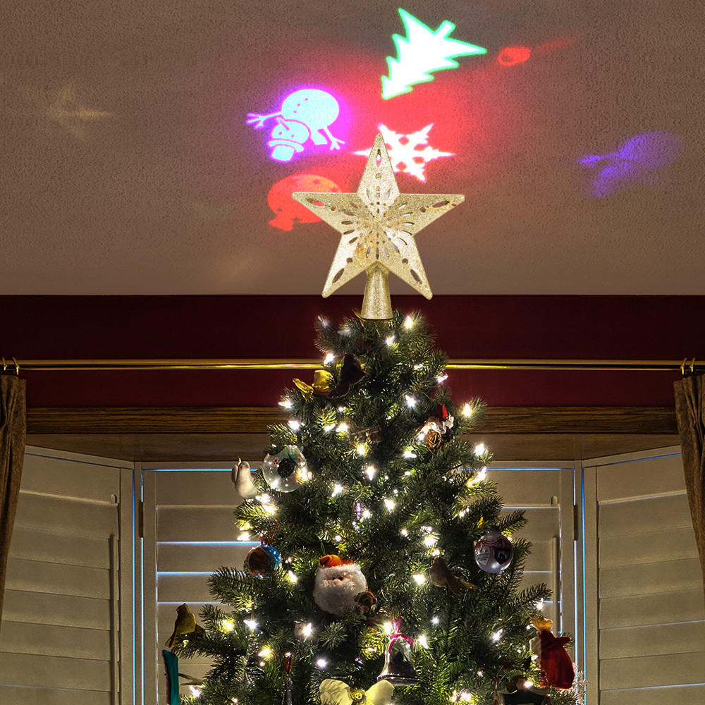 Christmas Tree Top Light Star Snowflake Shape LED Laser Projector Lights Christmas Tree Ornament 10 1848730490866.jpg