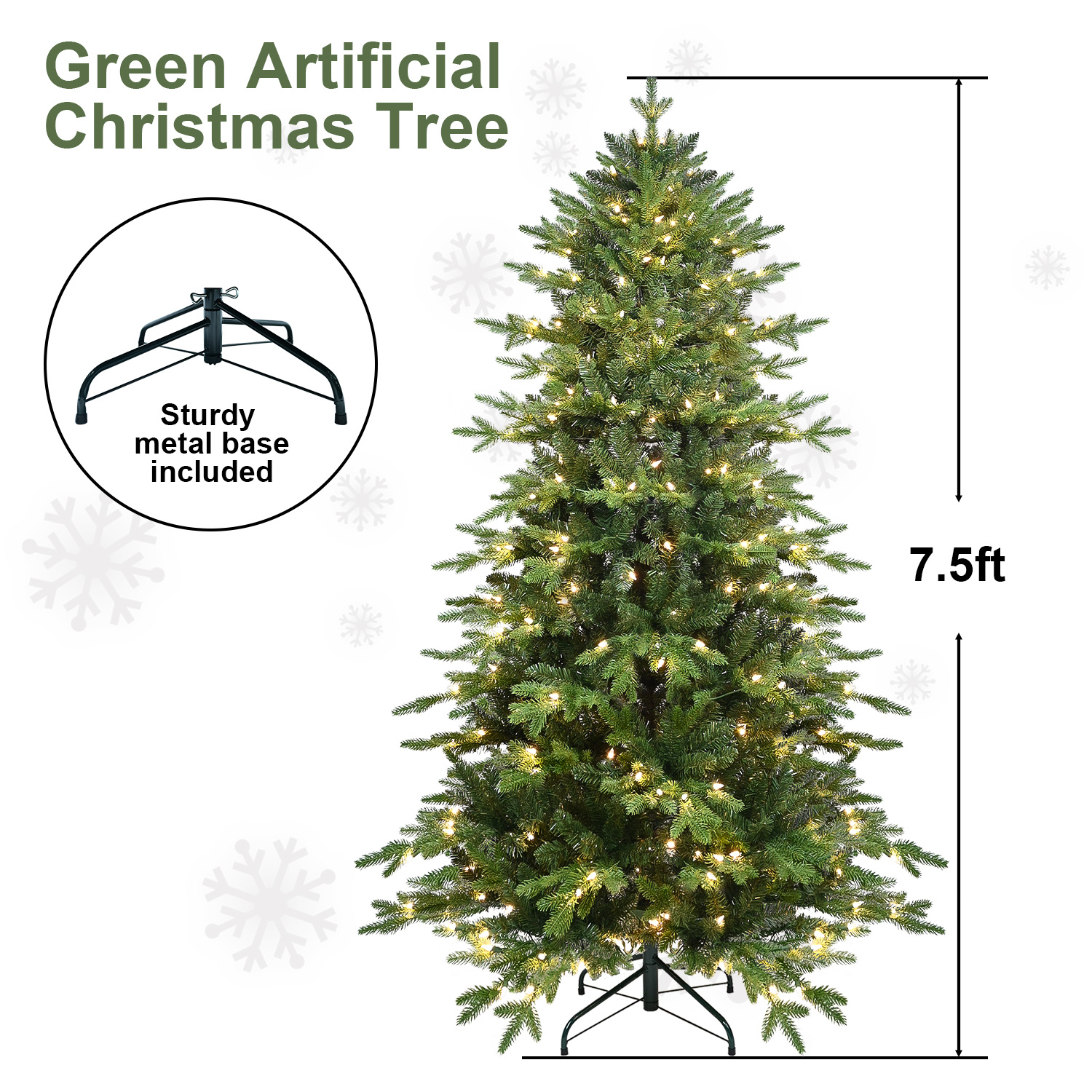 PVC Christmas Tree, Christmas Decorations, Green, With Lights 8 a708873f 5fc5 4262 81e0 2491c44c5b61.jpg