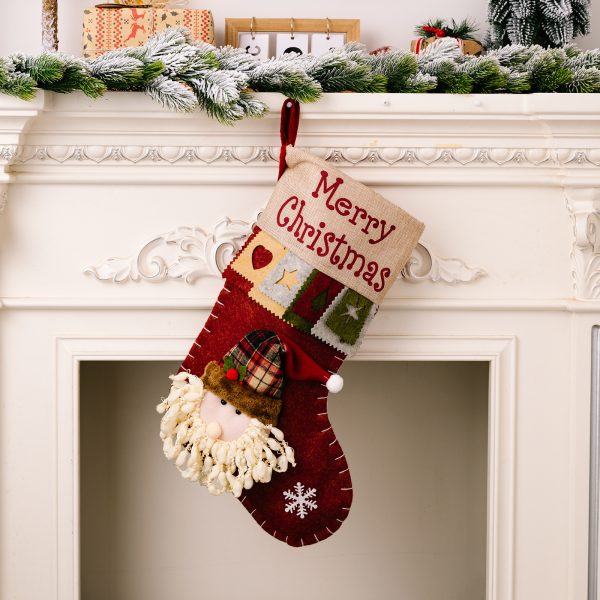 New Christmas Decorative Supplies High-end Cartoon Christmas Decorative Socks Pendant - Image 6