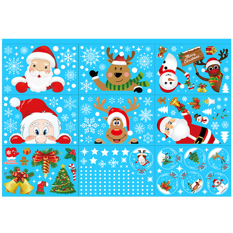 Christmas Static Window Sticker Beautify Snowflake Wall Decals 4 Christmas Static Window Sticker Beautify Snowflake Wall Decals - Image 4