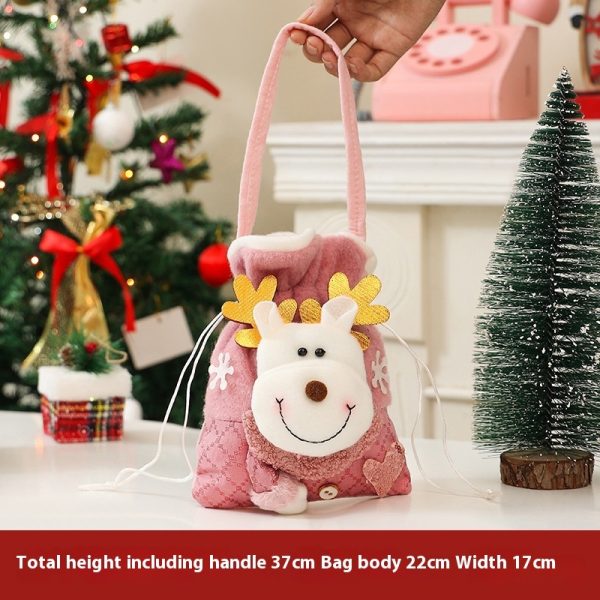 Christmas Children's Handbag Cartoon Snowman Gift Bag Scene Arrange Hangings - Image 4