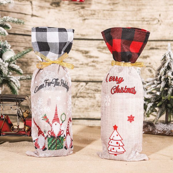 Christmas Decorations Cartoon Cute Bottle Cover Dress Up - Image 4