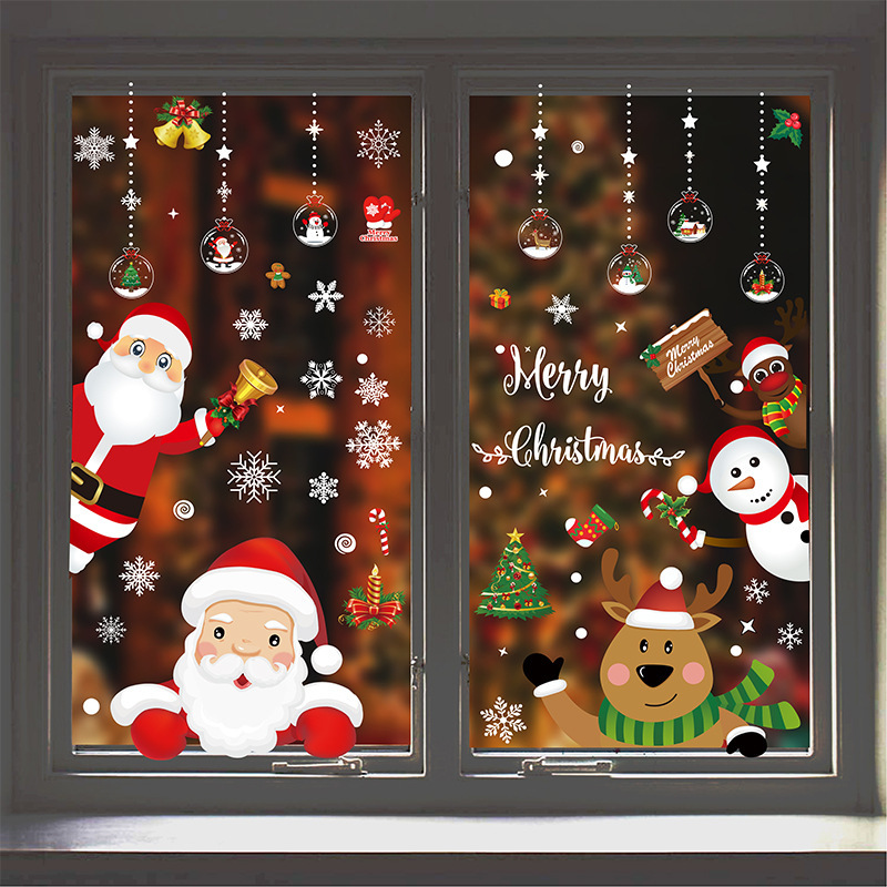 Christmas Static Window Sticker Beautify Snowflake Wall Decals 3 Christmas Static Window Sticker Beautify Snowflake Wall Decals - Image 3