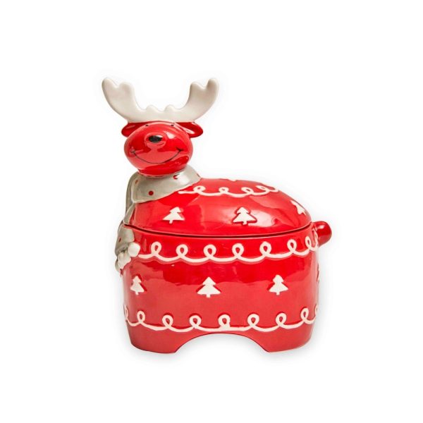 Ceramic Pot Creative Elk-shaped Candy Storage Tank - Image 7