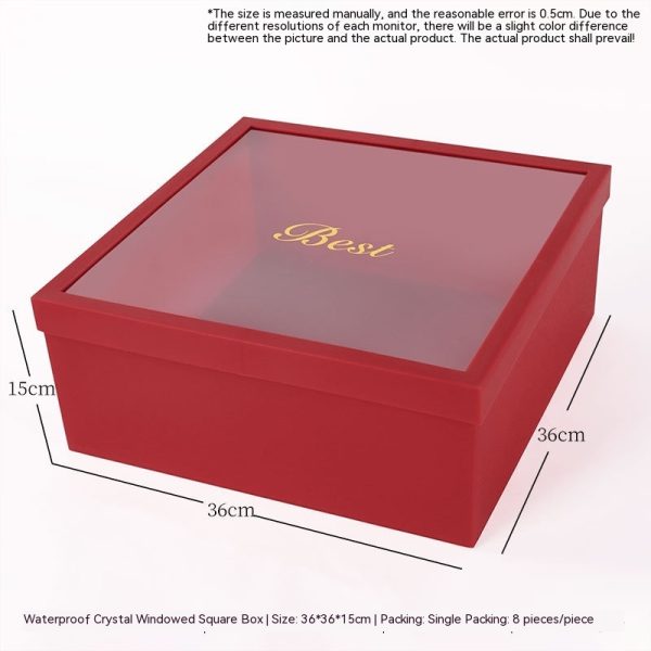 Heart-Shaped Round Christmas Gift Fruit Flower Box - Image 10