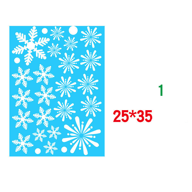 Christmas Static Window Sticker Beautify Snowflake Wall Decals 9 Christmas Static Window Sticker Beautify Snowflake Wall Decals - Image 9