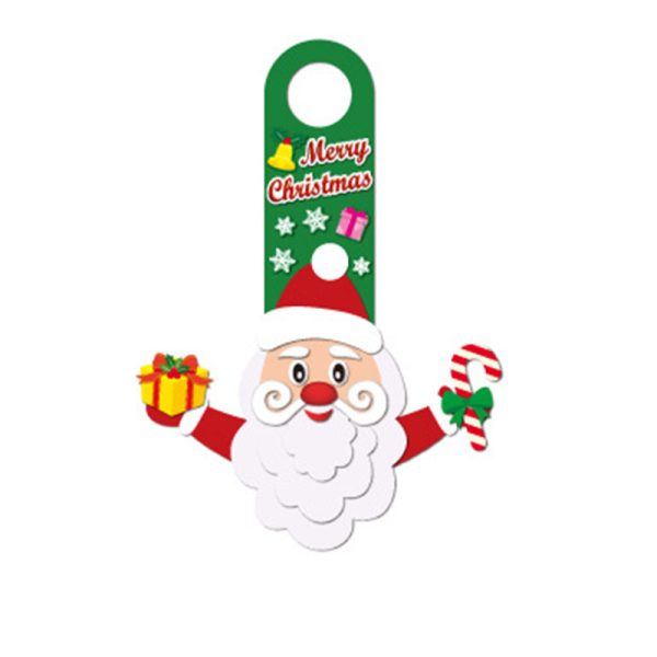 Three Dimensional Decorative Door Hanging Snowman Wall Stickers Game Stickers - Image 2