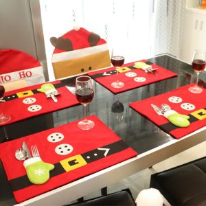Christmas decorations home hotel dining room layout table mat creative Christmas product ornaments wholesale