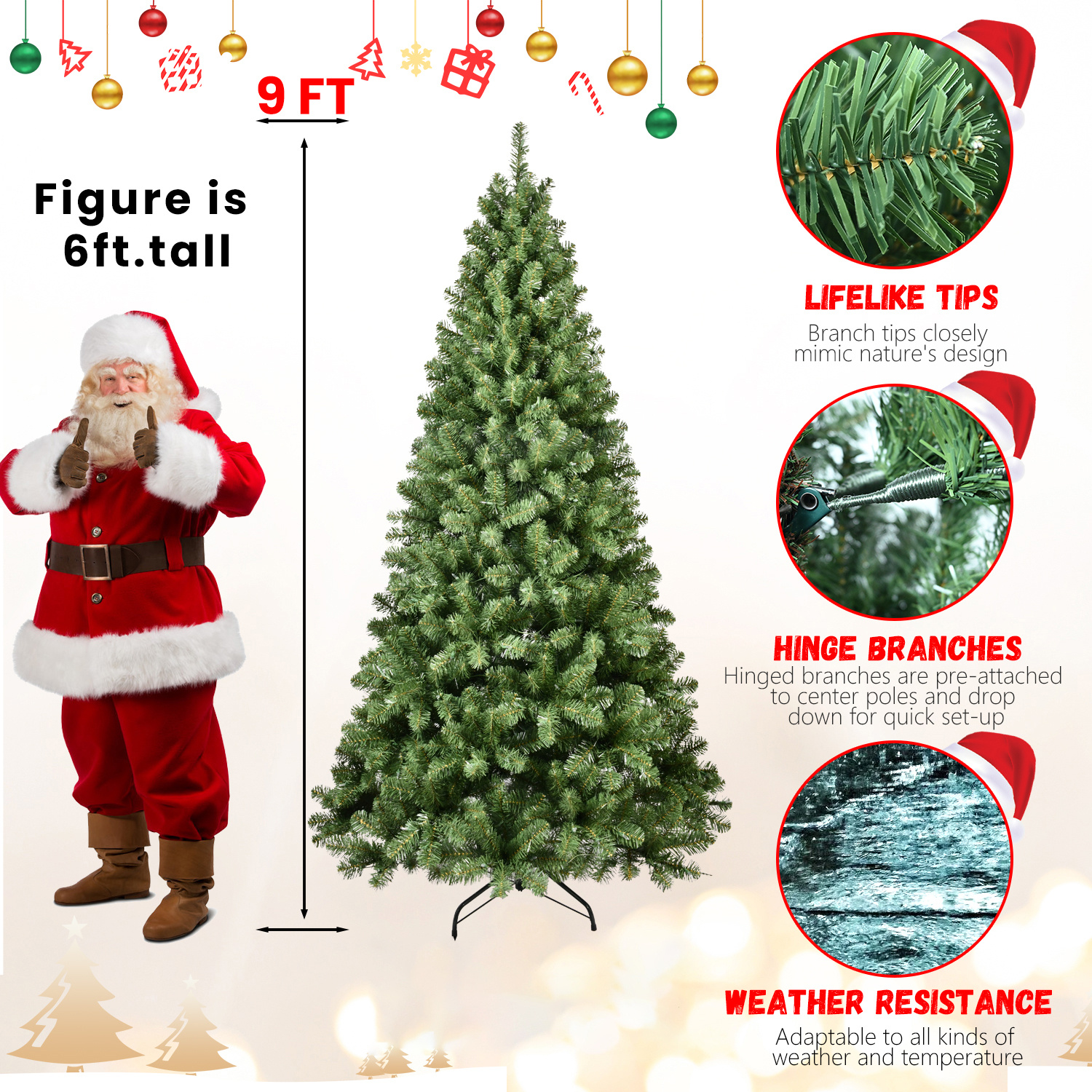 PE, PVC, Green Christmas Tree, Christmas Decorations 7 3322c9d7 57e0 482f acc1 d17a4fa53d13.jpg