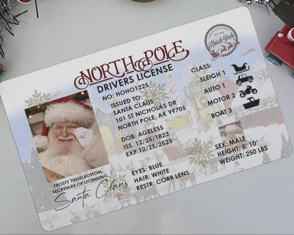 Santa Claus Lost Sled Driving License - Image 8