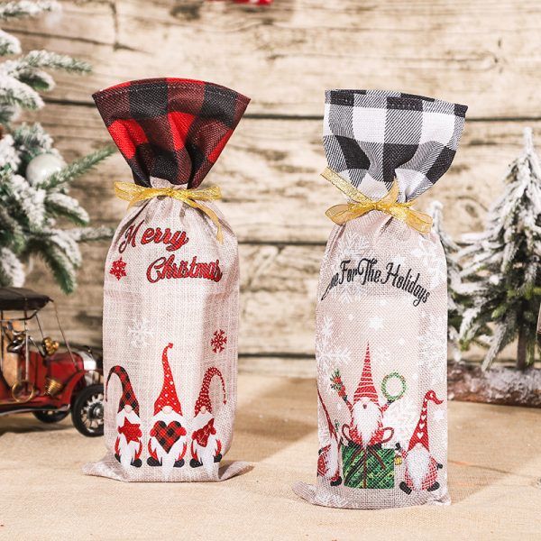 Christmas Decorations Cartoon Cute Bottle Cover Dress Up - Image 9