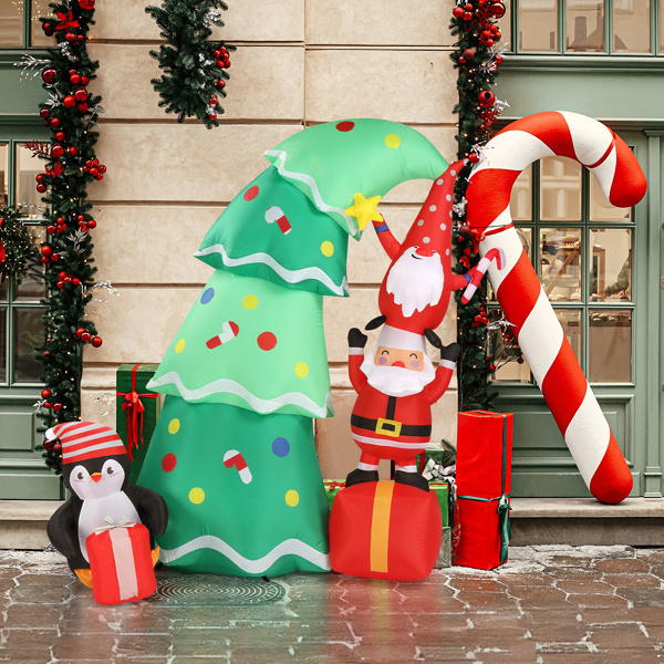 6ft 8 LED Lights Christmas Inflatable Decoration - Image 10