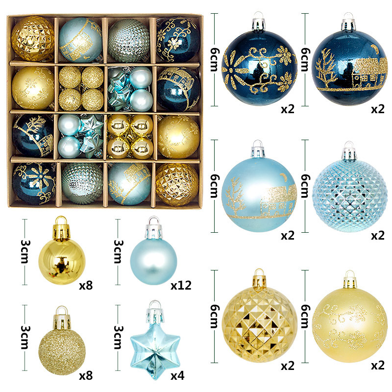 Painted Christmas Ball Paper Box Decoration Pendant 4 Painted Christmas Ball Paper Box Decoration Pendant - Image 4