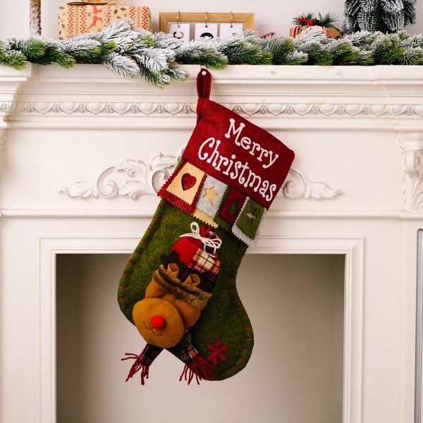 New Christmas Decorative Supplies High-end Cartoon Christmas Decorative Socks Pendant - Image 8