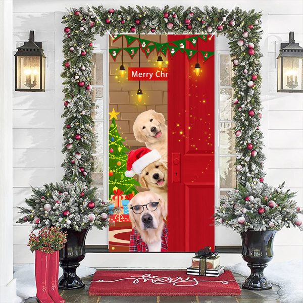 Christmas Curtain Flag Outdoor Photo Puppy Background Hanging Cloth - Image 10
