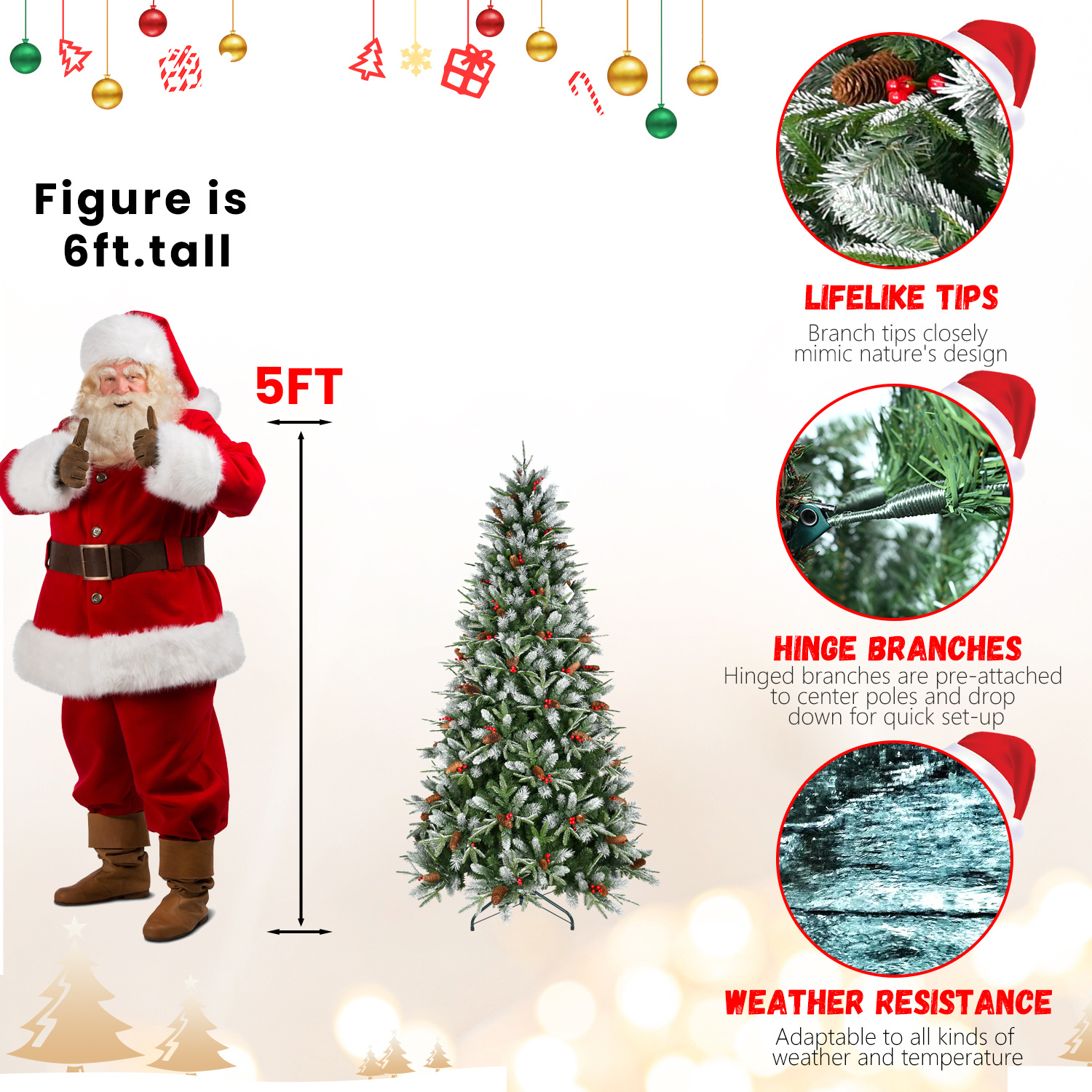 PVC Christmas Tree, Christmas Decorations - Image 4