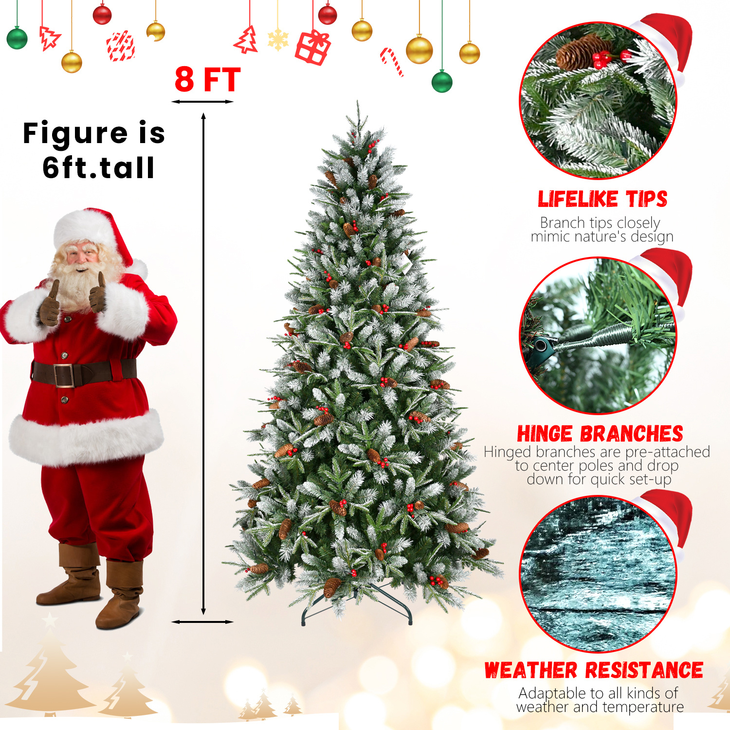 PVC Christmas Tree, Christmas Decorations - Image 7