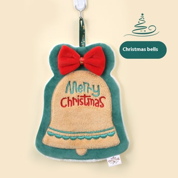 Christmas Hand Towel Hanging Thickened Water-absorbing Quick-drying Rag - Image 2