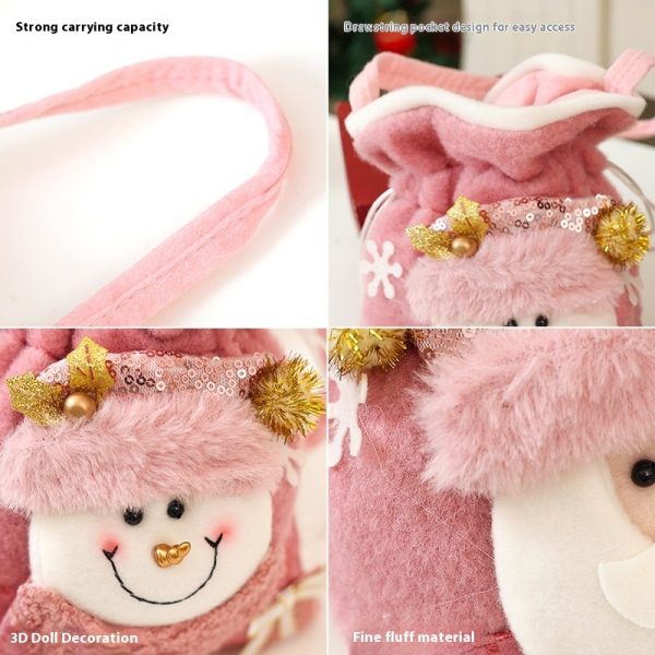 Christmas Children's Handbag Cartoon Snowman Gift Bag Scene Arrange Hangings - Image 6