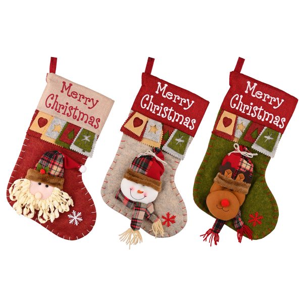 New Christmas Decorative Supplies High-end Cartoon Christmas Decorative Socks Pendant - Image 3