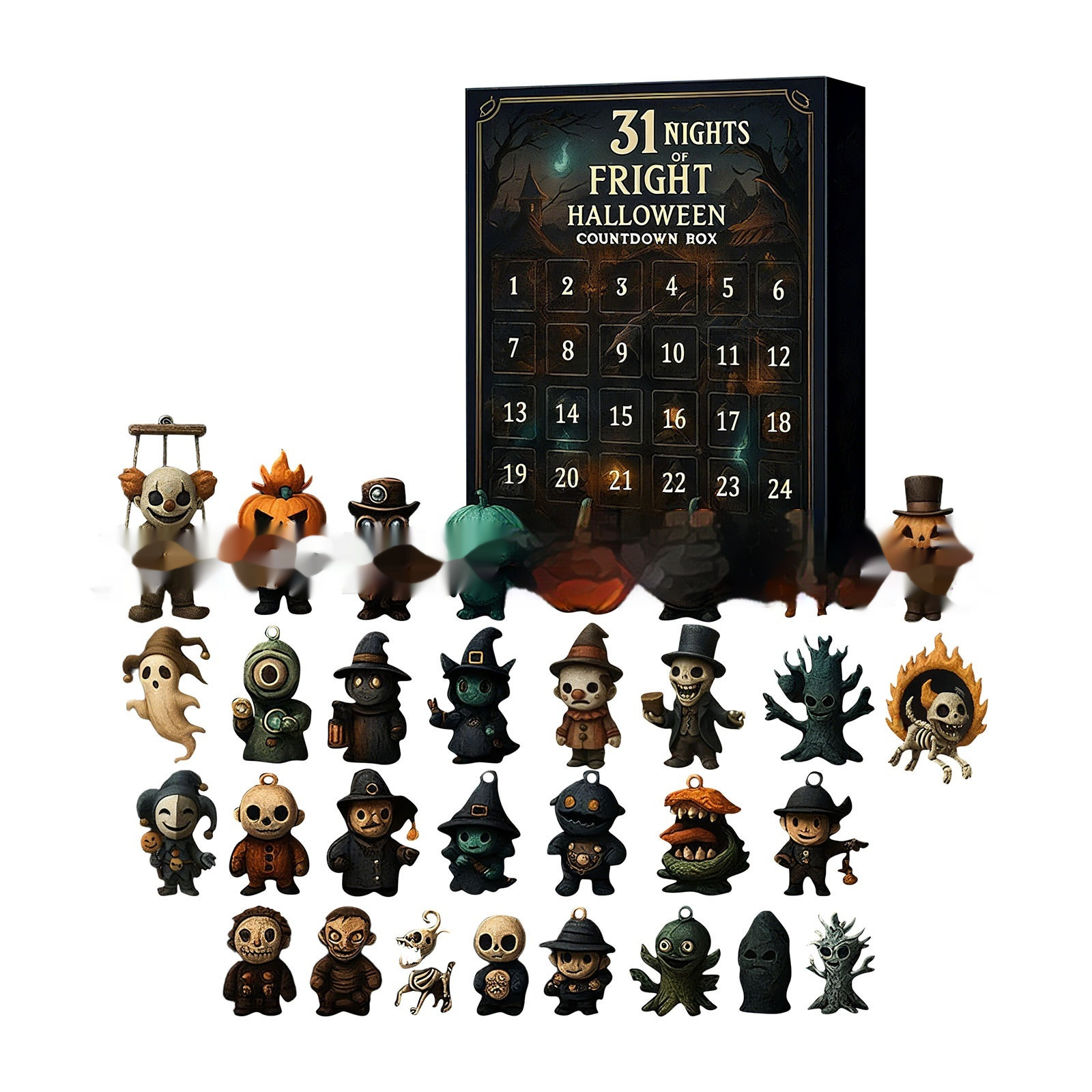 31 Night Scare Halloween Countdown Box With Doll Advent Countdown Blind Box - Image 2