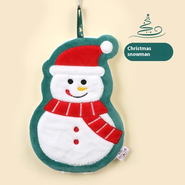 Christmas Hand Towel Hanging Thickened Water-absorbing Quick-drying Rag - Image 7