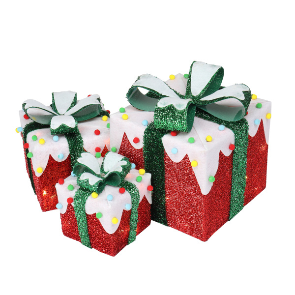 3pcs60 Iceberg Effect Colored Cotton Balls, Battery Version Not Included, Courtyard Gift Box Decoration - Image 2
