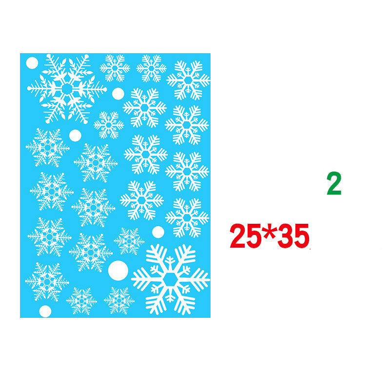 Christmas Static Window Sticker Beautify Snowflake Wall Decals 2 Christmas Static Window Sticker Beautify Snowflake Wall Decals - Image 2