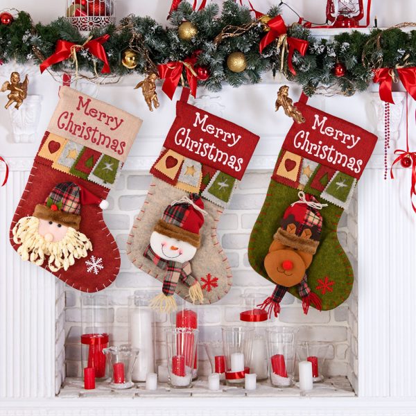 New Christmas Decorative Supplies High-end Cartoon Christmas Decorative Socks Pendant - Image 7