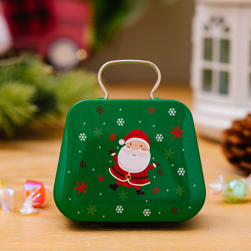 Christmas Decoration Supplies Tinplate Handbag Candy Box 9 Christmas Decoration Supplies Tinplate Handbag Candy Box - Image 9