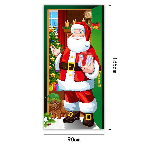 Christmas Curtain Flag Outdoor Photo Puppy Background Hanging Cloth - Image 2