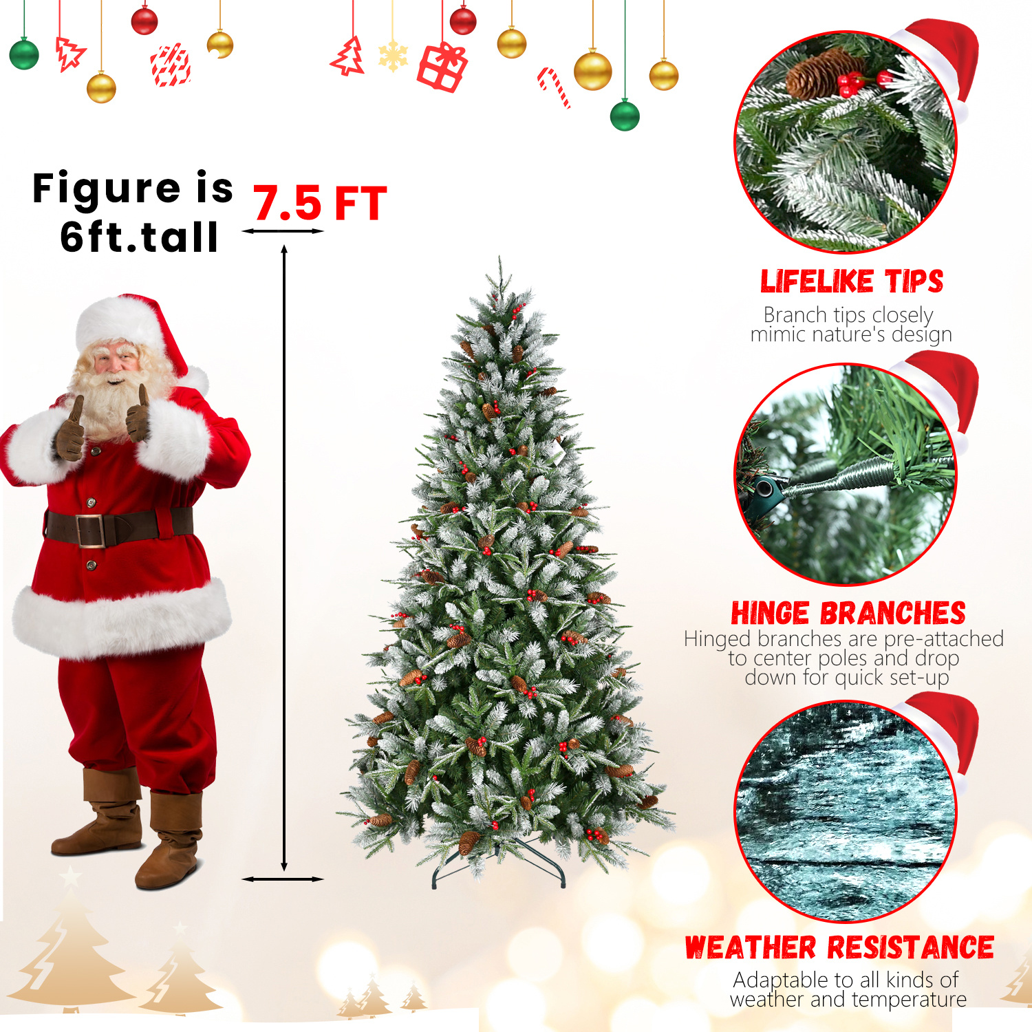 PVC Christmas Tree, Christmas Decorations - Image 6