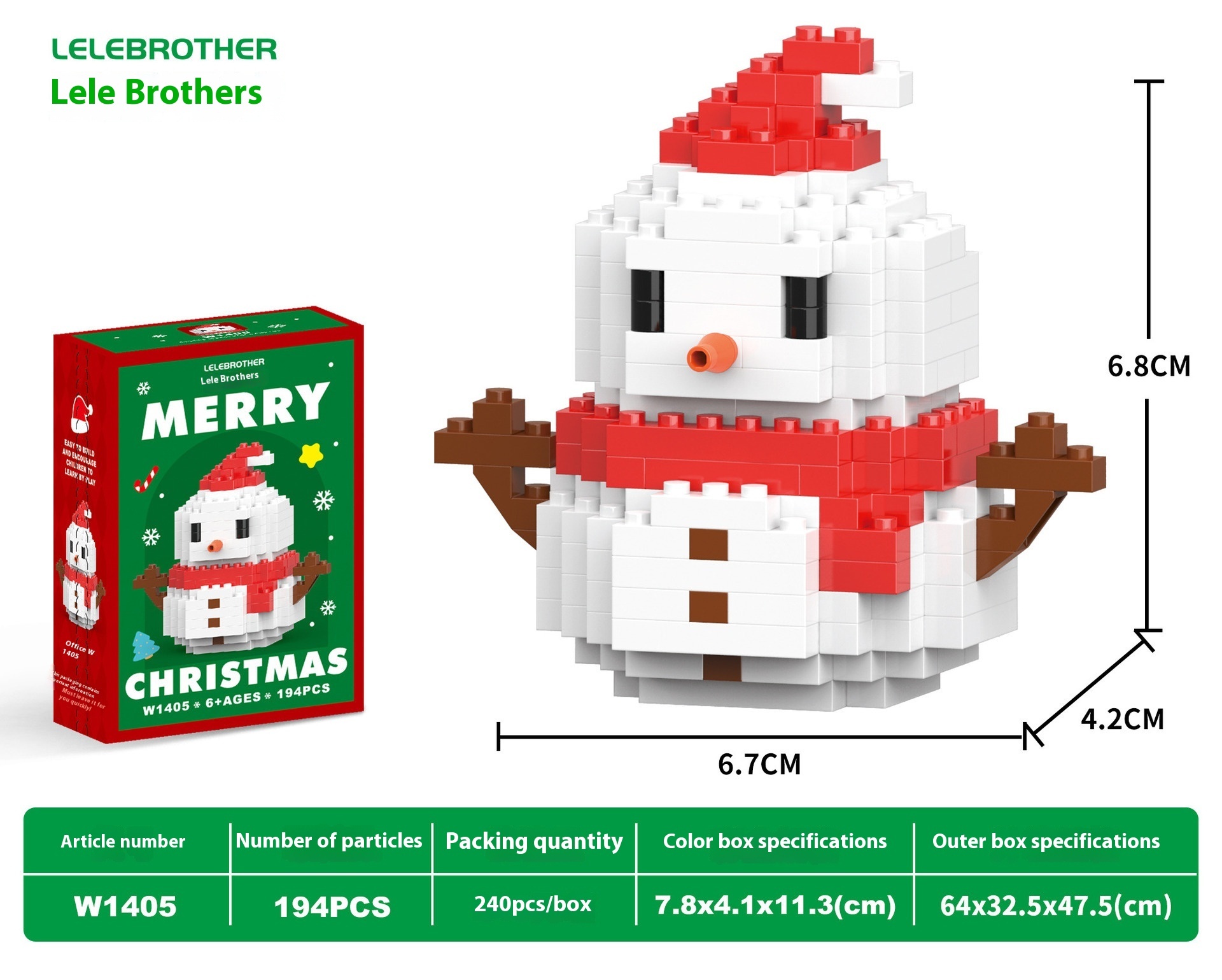 Christmas Day Series Snowman Assembly Blocks - Image 7