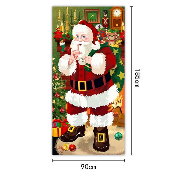 Christmas Curtain Flag Outdoor Photo Puppy Background Hanging Cloth - Image 8