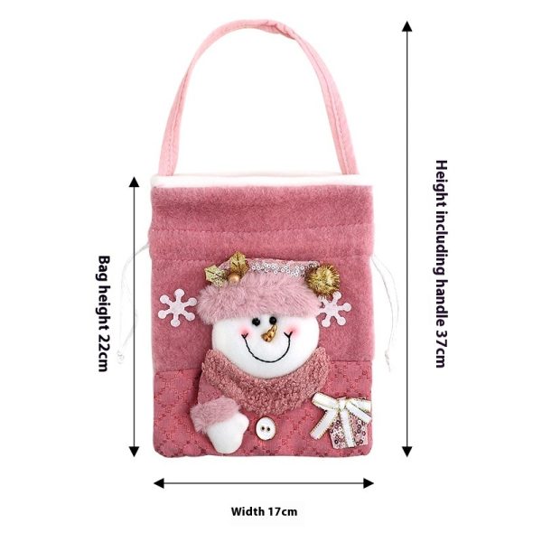 Christmas Children's Handbag Cartoon Snowman Gift Bag Scene Arrange Hangings - Image 5