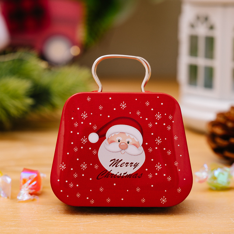 Christmas Decoration Supplies Tinplate Handbag Candy Box 7 Christmas Decoration Supplies Tinplate Handbag Candy Box - Image 7