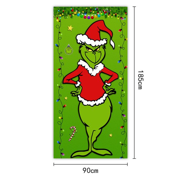 Christmas Curtain Flag Outdoor Photo Puppy Background Hanging Cloth - Image 5