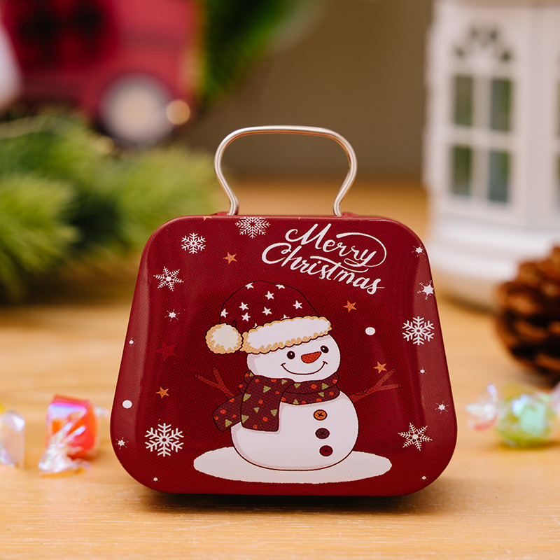 Christmas Decoration Supplies Tinplate Handbag Candy Box 4 Christmas Decoration Supplies Tinplate Handbag Candy Box - Image 4
