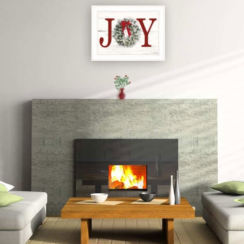 Christmas Joy By Lori Deiter, Ready To Hang Framed Print, White Frame - Image 2