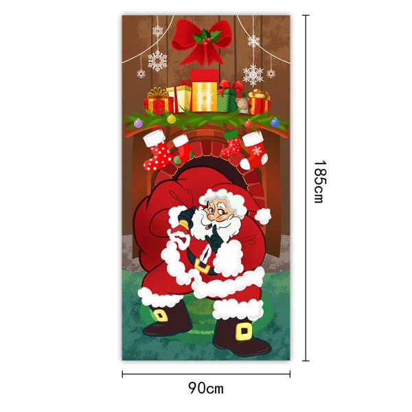 Christmas Curtain Flag Outdoor Photo Puppy Background Hanging Cloth - Image 7