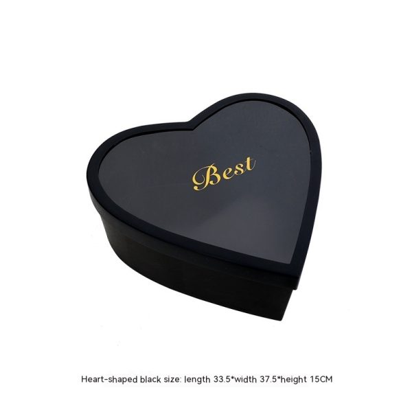 Heart-Shaped Round Christmas Gift Fruit Flower Box - Image 8