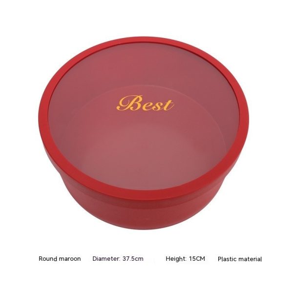 Heart-Shaped Round Christmas Gift Fruit Flower Box - Image 2