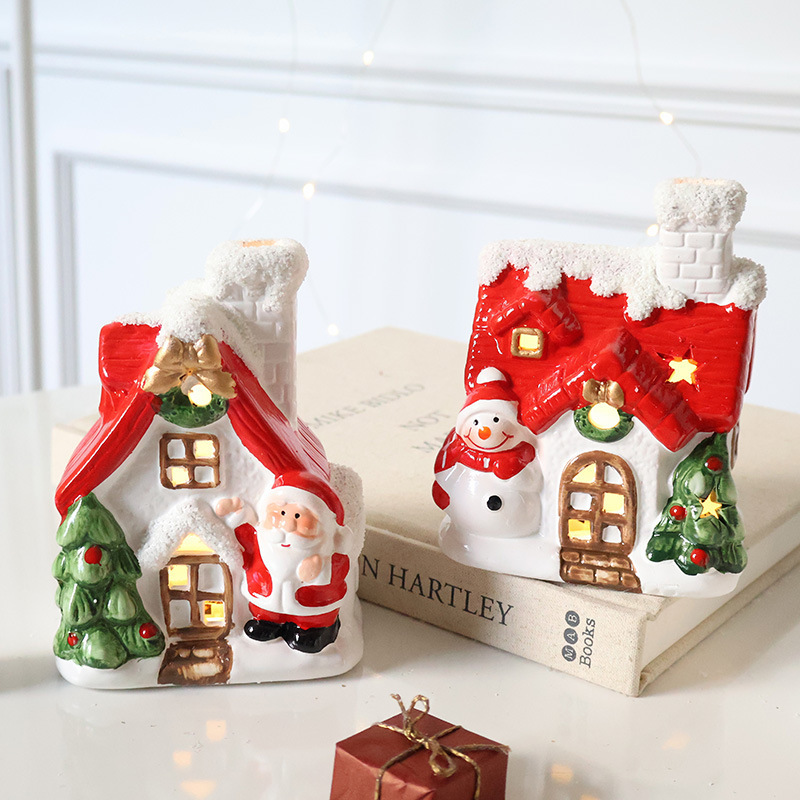 Santa Claus Hollow Ambience Light Christmas Tree Bell Decorative Pendant - Image 10