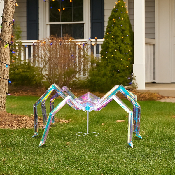 3ft Prism Spider, Illusion, 340 Purple Copper Wire Light, 4.5V 3.6W Halloween Standing Decoration US Specification - Image 10