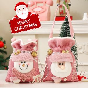 Christmas Children's Handbag Cartoon Snowman Gift Bag Scene Arrange Hangings