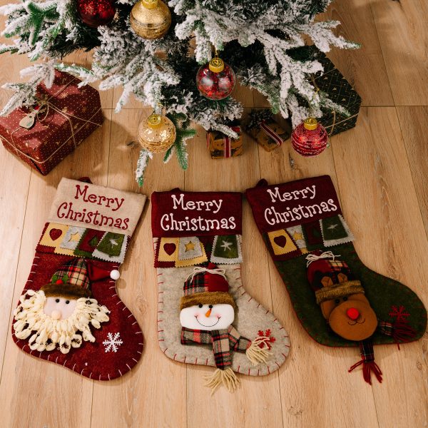 New Christmas Decorative Supplies High-end Cartoon Christmas Decorative Socks Pendant - Image 5