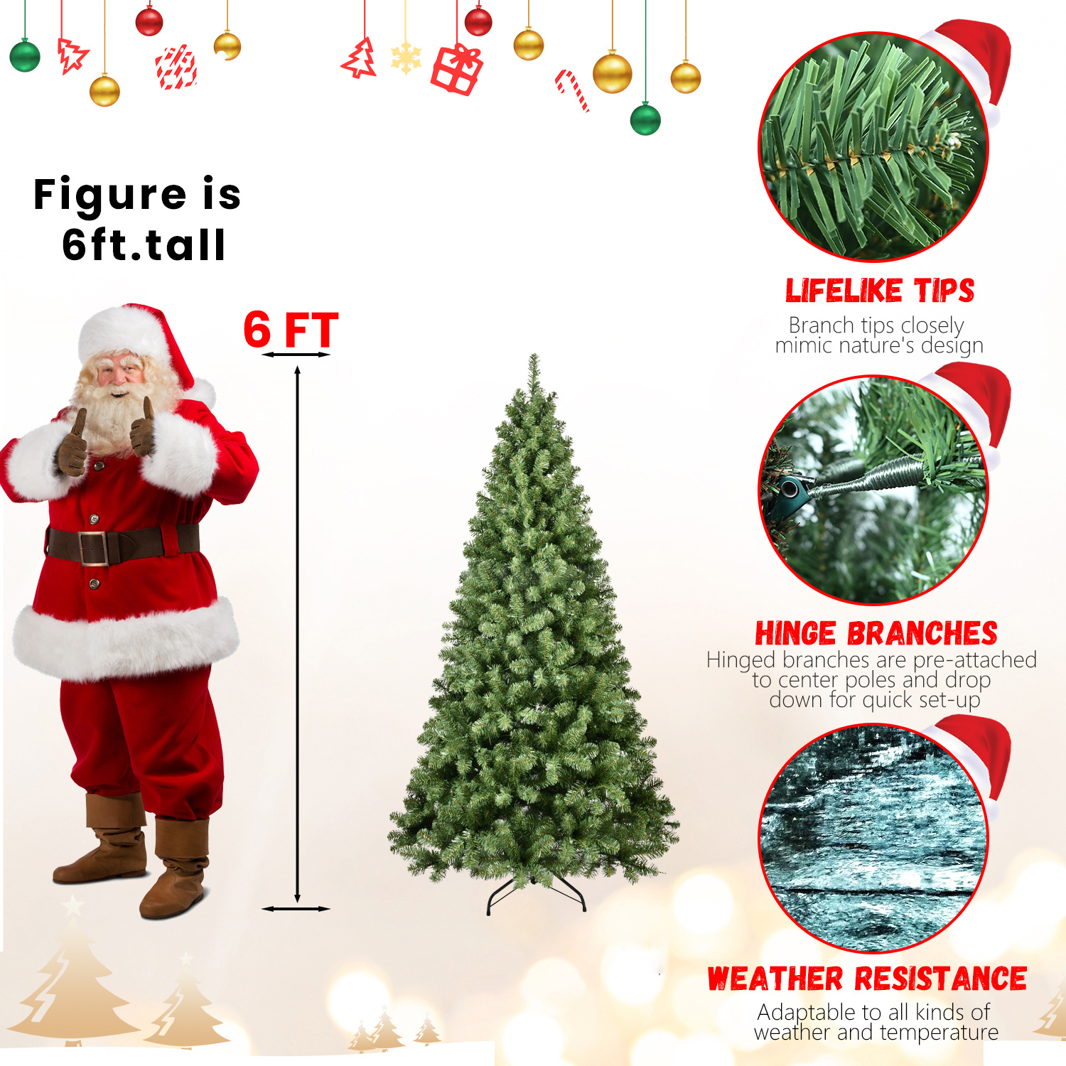 PE, PVC, Green Christmas Tree, Christmas Decorations 8 b75a3aee 0a7e 4d38 8e34 24aa029acaa4.jpg
