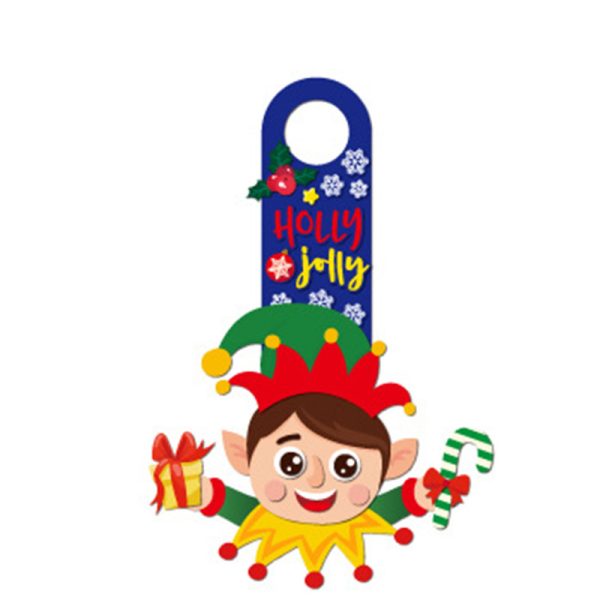 Three Dimensional Decorative Door Hanging Snowman Wall Stickers Game Stickers - Image 3