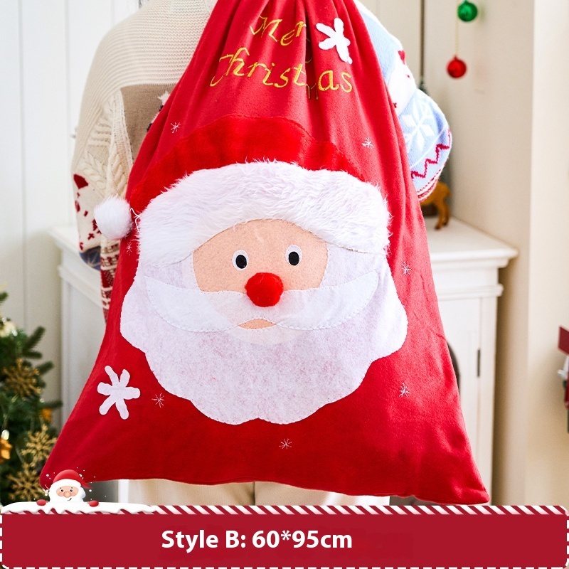 Santa Claus's Large Gift Bags Christmas Eve Candy Gift Bag - Image 3