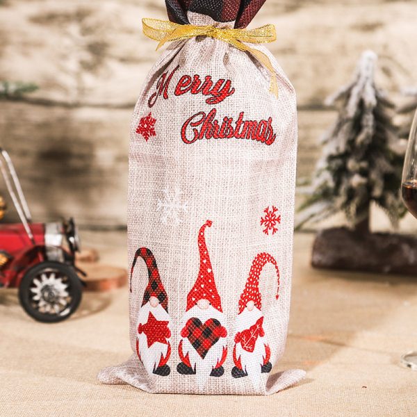 Christmas Decorations Cartoon Cute Bottle Cover Dress Up - Image 2